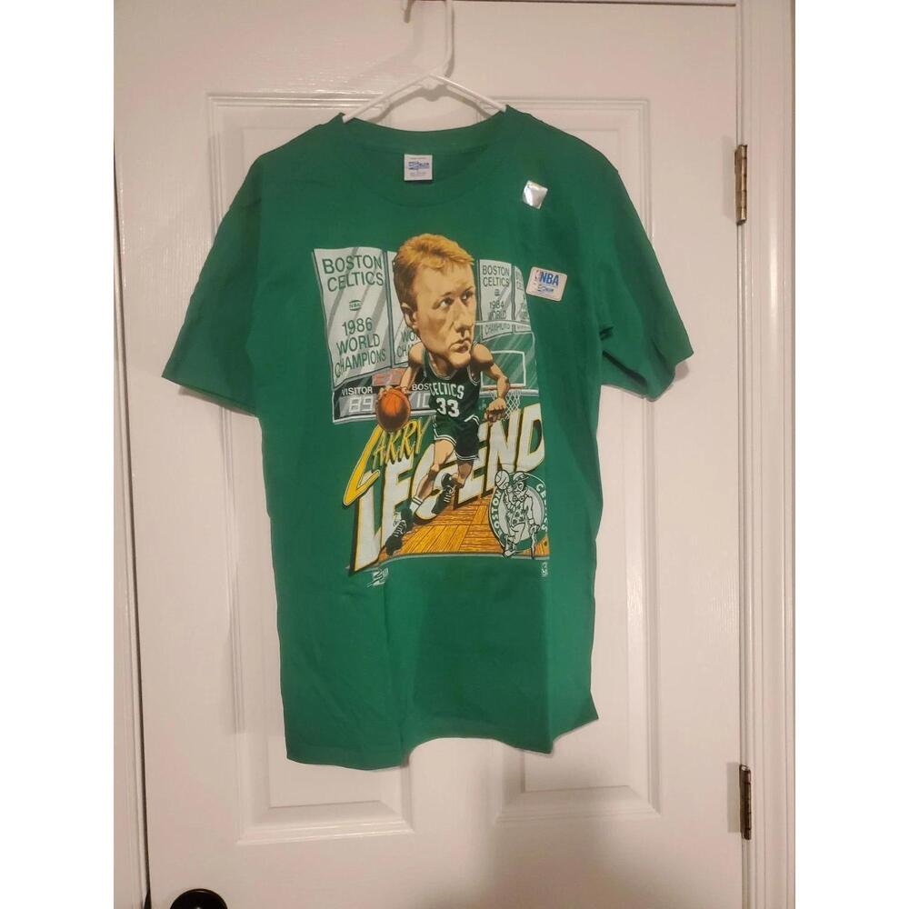 Boston Celtics Larry Bird T Shirt  Salem Sportswear Larry Legend